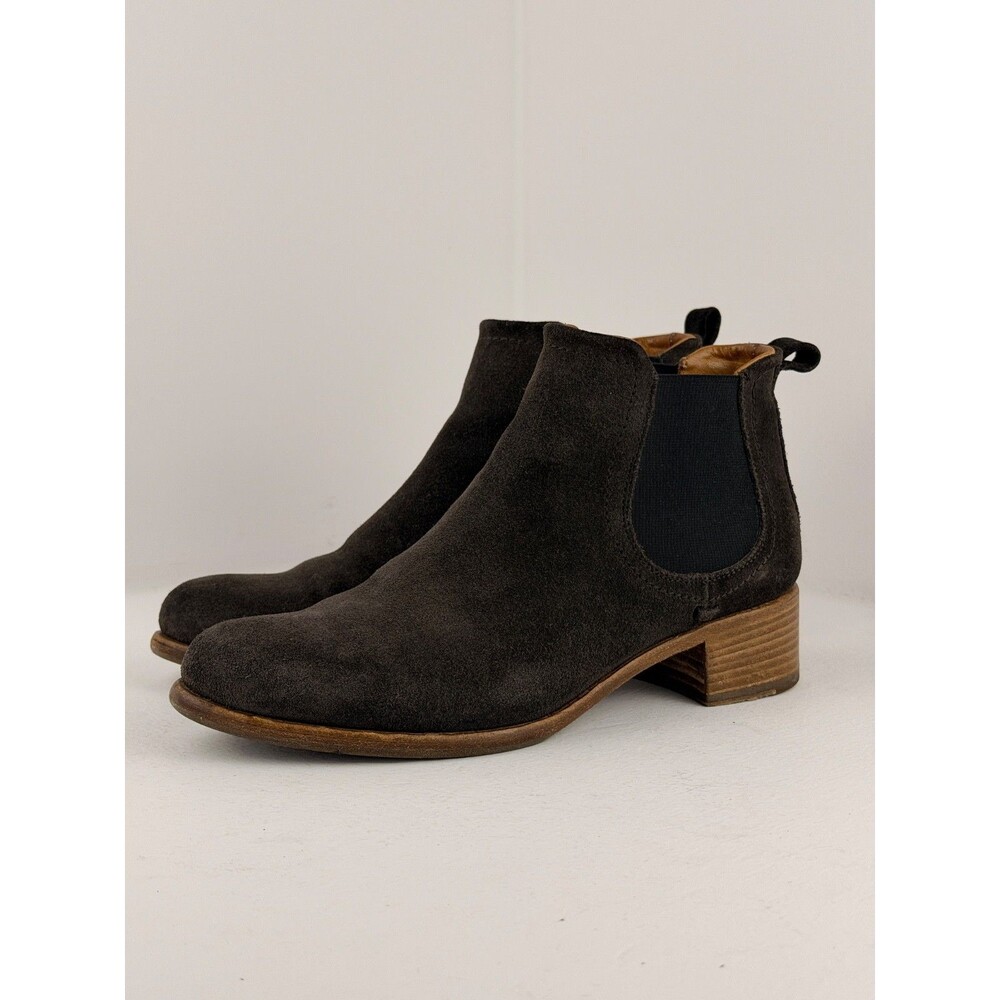 Alberto Fermani Suede Chelsea Ankle Boots Women’s EU 37 US 6.5 Brown